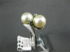 ESTATE WIDE .04CT DIAMOND & AAA SOUTH SEA PEARL 14K WHITE GOLD LOVE RING # 20658