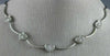 ANTIQUE .77CT DIAMOND 14K WHITE GOLD MULTI LOVE HEART MILGRAIN NECKLACE #5207