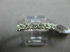 ESTATE .64CT DIAMOND 14KT WHITE GOLD ETOILE SEMI ETERNITY ANNIVERSARY RING #1224