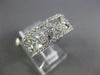 WIDE 1.05CT DIAMOND 18KT WHITE GOLD 3D OPEN FILIGREE ETERNITY ANNIVERSARY RING