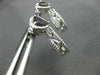 ESTATE .35CT DIAMOND & SMOKY TOPAZ 14KT WHITE GOLD MILGRAIN ROPE HEART EARRINGS