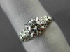 ANTIQUE .50CT OLD MINE DIAMOND 14KT WHITE GOLD FISHTAIL ENGAGEMENT RING #23339