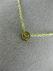 ESTATE .30CT DIAMOND 14KT YELLOW GOLD CLASSIC 3D SOLITAIRE BEZEL PENDANT #8931