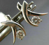 ESTATE .30CT ROUND DIAMOND 14KT WHITE GOLD 3D X LOVE TENSION STUD EARRINGS 22120