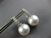 .73CT DIAMOND & SOUTH SEA PEARL 18KT WHITE GOLD CLASSIC CLIP ON HANGING EARRINGS