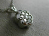 ESTATE .45CT DIAMOND 14KT WHITE GOLD FLOATING BEZEL CLUSTER FLOWER PENDANT #6378
