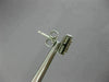 LARGE 1.01CT PRINCESS DIAMOND 18K WHITE GOLD RECTANGULAR INVISIBLE STUD EARRINGS