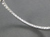 ESTATE LARGE 2.24CT DIAMOND 18K WHITE GOLD OVAL INSIDE OUT HOOP HANGING EARRINGS