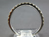 ESTATE .60CT DIAMOND 14KT WHITE GOLD 3D ROUND SEMI ETERNITY 2MM ANNIVERSARY RING