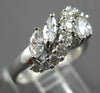 ESTATE .73CT DIAMOND 14KT WHITE GOLD ROUND & MARQUISE INFINITY LOVE RING #27877