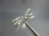 ESTATE WIDE .90CT DIAMOND 18KT WHITE GOLD 3D CLASSIC CRISS CROSS X LOVE RING