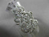 ANTIQUE MASSIVE 2.09CT DIAMOND 18KT WHITE GOLD THREE DIMENSIONAL FLOWER RING