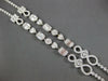 LARGE & LONG 10.79CT DIAMOND 18K WHITE GOLD MULTI SHAPE INFINITY TENNIS NECKLACE