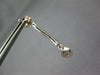 ESTATE .85CT DIAMOND & AAA CITRINE 14K WHITE GOLD TEAR DROP BAR HANGING EARRINGS