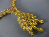 LARGE 27.42CT MULTI COLOR DIAMOND 18KT TRI COLOR GOLD MULTI LEAF TENNIS NECKLACE