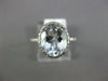 WIDE 2.71CT DIAMOND & AAA AQUAMARINE 14K WHITE GOLD 3D OVAL HALO ENGAGEMENT RING