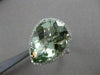 ESTATE 8.40CT DIAMOND & AAA GREEN AMETHYST 14KT WHITE GOLD PEAR HALO RING #21605