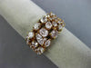 ESTATE WIDE 3.81CT PINK DIAMOND 18KT ROSE GOLD 3D MULTI SHAPE ANNIVERSARY RING