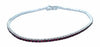 ESTATE 1.74CT AAA RUBY 18KT WHITE GOLD 3D CLASSIC ROUND TENNIS BRACELET
