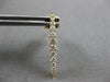 .52CT DIAMOND 18KT YELLOW GOLD 3D CLASSIC GRADUATING BAR FUN HANGING EARRINGS