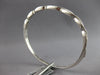 1.25CT DIAMOND 18KT WHITE GOLD ROUND INFINITY SEMI ETERNITY CUFF BANGLE BRACELET
