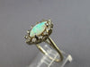 ESTATE .50CT DIAMOND & AAA OPAL 14KT WHITE GOLD MARQUISE & ROUND FUN RING #27557