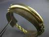 ESTATE WIDE 14KT YELLOW GOLD CLASSIC ROUND PLATE ENGRAVABLE BRACELET L #1636
