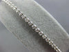 ESTATE 1.19CT DIAMOND 14KT WHITE GOLD 3D ROUND 2.5mm ADJUSTABLE TENNIS BRACELET
