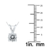ESTATE 1.0CT DIAMOND 14KT GOLD CLASSIC ROUND SOLITAIRE 4 PRONG FLOATING PENDANT