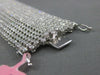 ESTATE EXTRA LARGE 20.48CT DIAMOND 18K WHITE GOLD MULTI ROW CUFF TENNIS BRACELET