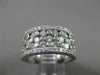 ESTATE WIDE 3.14CT DIAMOND 14KT WHITE GOLD ETOILE ANNIVERSARY RING UNIQUE #20429