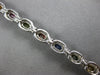 6.76CT DIAMOND & MULTI COLOR SAPPHIRE 14KT WHITE GOLD 3D CLASSIC TENNIS BRACELET