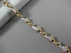 ESTATE LARGE & EXTRA LONG 14KT 2TONE GOLD FANCY LINK ITALIAN MEN BRACELET #19323
