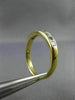ESTATE .27CT DIAMOND 14KT YELLOW GOLD 9 STONE PRINCESS CHANNEL ANNIVERSARY RING