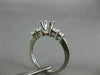 1.0CT ROUND & PRINCESS DIAMOND 14KT WHITE GOLD 3D SEMI MOUNT ENGAGEMENT RING SET