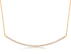 ESTATE .25CT DIAMOND 14KT ROSE GOLD 3D CLASSIC BAR FUN LOVE NECKLACE