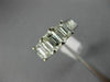 WIDE 3.0CT PRINCESS & BAGUETTE DIAMOND 14KT WHITE GOLD 3 STONE ENGAGEMENT RING