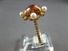 3.87CT DIAMOND & AAA PINK TOURMALINE & SOUTH SEA PEARL 18KT ROSE GOLD LOVE RING