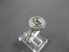 ESTATE .30CT DIAMOND 14K WHITE GOLD HALO BEZEL SEMI MOUNT ENGAGEMENT RING #19230