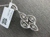 LARGE 1.16CT DIAMOND 18K WHITE GOLD 3D ROUND & MARQUISE SHAPE MULTI LEAF PENDANT