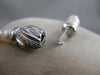 ANTIQUE DIAMOND 7.5MM SOUTH SEA PEARL 18KT WHITE GOLD 18" NECKLACE F/G VVS #1457