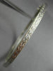 ANTIQUE 1.10CT ROUND CUT DIAMOND 18KT WHITE GOLD FILIGREE BANGLE BRACELET #19087