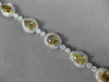 ESTATE 8.3CT WHITE CHOCOLATE FANCY YELLOW DIAMOND 18K 2TONE GOLD TENNIS BRACELET