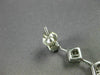 ESTATE 1.50CT PRINCESS DIAMOND 14K WHITE GOLD PAST PRESENT FUTURE EARRINGS 19039