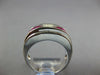 3.53CT DIAMOND & AAA RUBY 18K WHITE GOLD 3D PRINCESS & ROUND INVISIBLE MENS RING