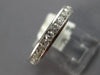 1.15CT DIAMOND 14KT WHITE GOLD 3D CHANNEL ETERNITY 3mm WEDDING ANNIVERSARY RING