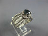 WIDE 1.87CT DIAMOND & AAA SAPPHIRE 14KT WHITE GOLD 3D ROUND HALO ENGAGEMENT RING