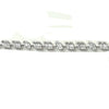 4.17CT DIAMOND 18K WHITE GOLD ROUND & BAGUETTE SQUARE & OVAL FUN TENNIS BRACELET