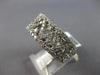WIDE 2.55CT DIAMOND 18KT WHITE GOLD TRIANGULAR ETERNITY WEDDING ANNIVERSARY RING