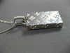 ANTIQUE LARGE .30CT DIAMOND 14KT WHITE GOLD 3D FLORAL PURSE BAG PENDANT #19086